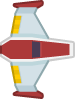 Red spaceship 1